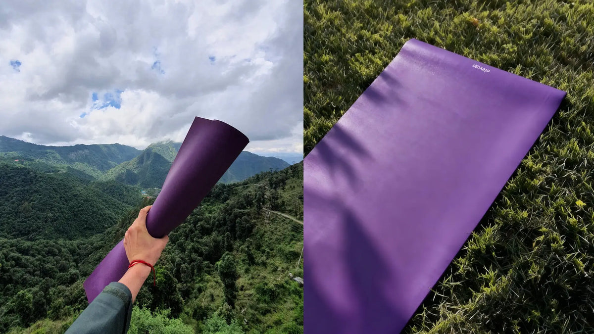 Comparison of materials for yoga mats