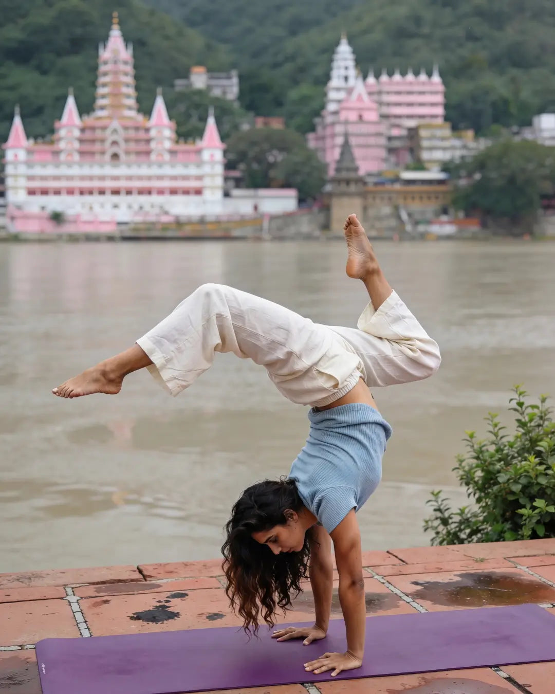 oléyoga × System Action — esterilla de yoga Eco Daily Deep Purple
